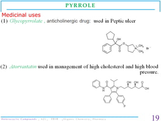 Heterocyclic compounds _ Organic Chemistry _ B. Pharm. Slide 19
