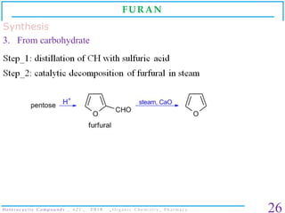 Heterocyclic compounds _ Organic Chemistry _ B. Pharm. Slide 26