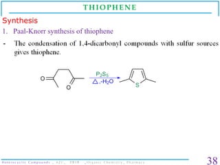 Heterocyclic compounds _ Organic Chemistry _ B. Pharm. Slide 38