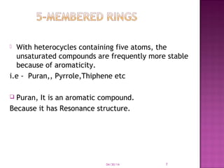 Heterocyclic ring | PPT
