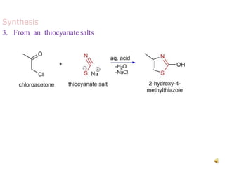Synthesis
3. From an thiocyanate salts
 