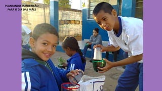 PLANTANDO MANJERIÇÃO
PARA O DIA DAS MÃES

 