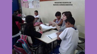 REGISTRO ESCRITO DE
NOVOS CONHECIMENTOS

 