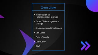 Presentation on Heterogeneous Storage Computer Fundamentals | PPTX