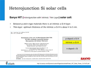 Heterojunction silicon based solar cells | PDF