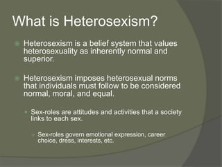 Heterosexism Powerpoint | PPTX