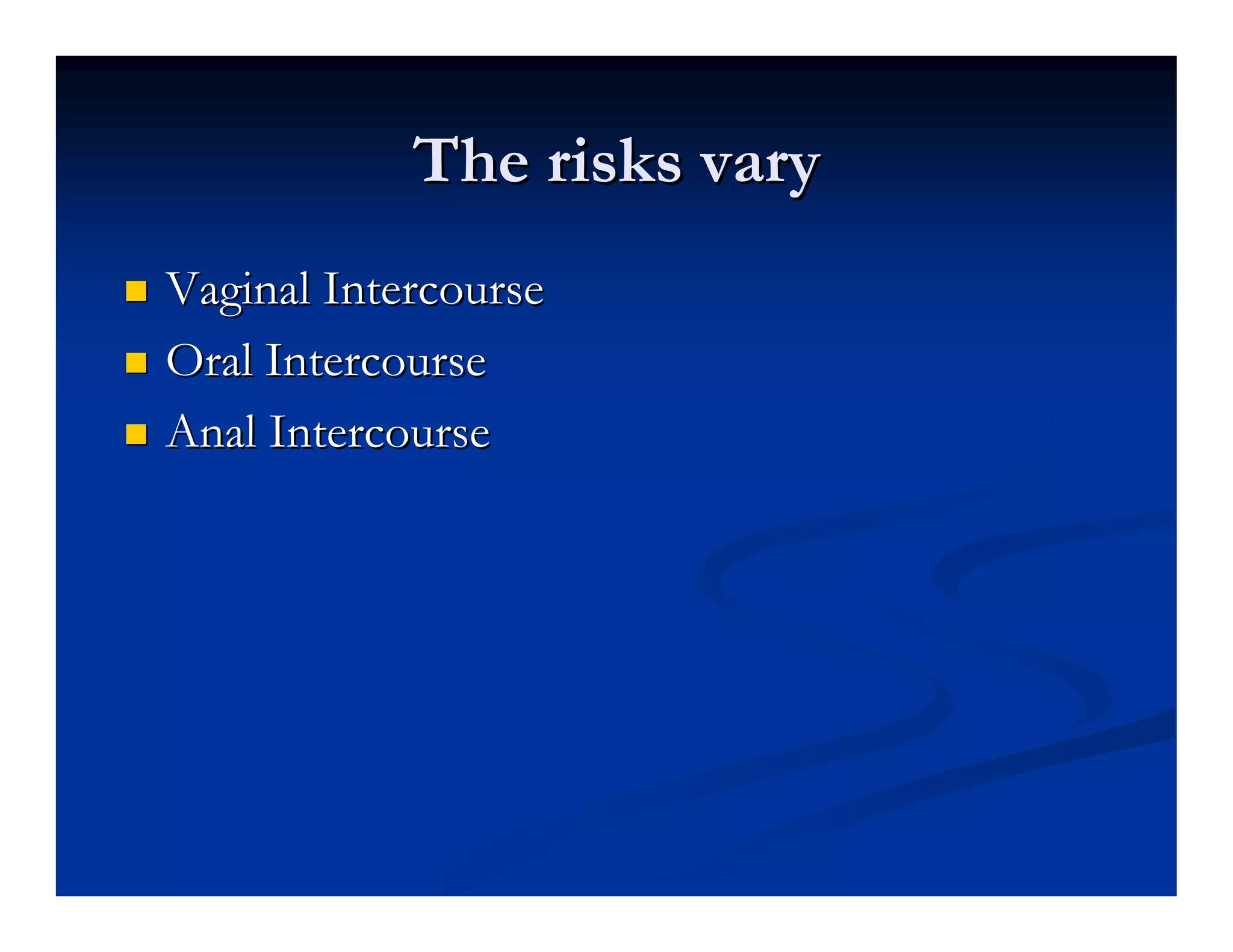 Heterosexual Anal Intercourse | PDF