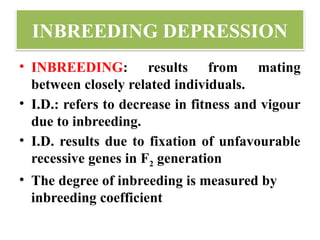 Fixation Inbreeding Heterosis Breeding research on various types and aspects as per india.pptx