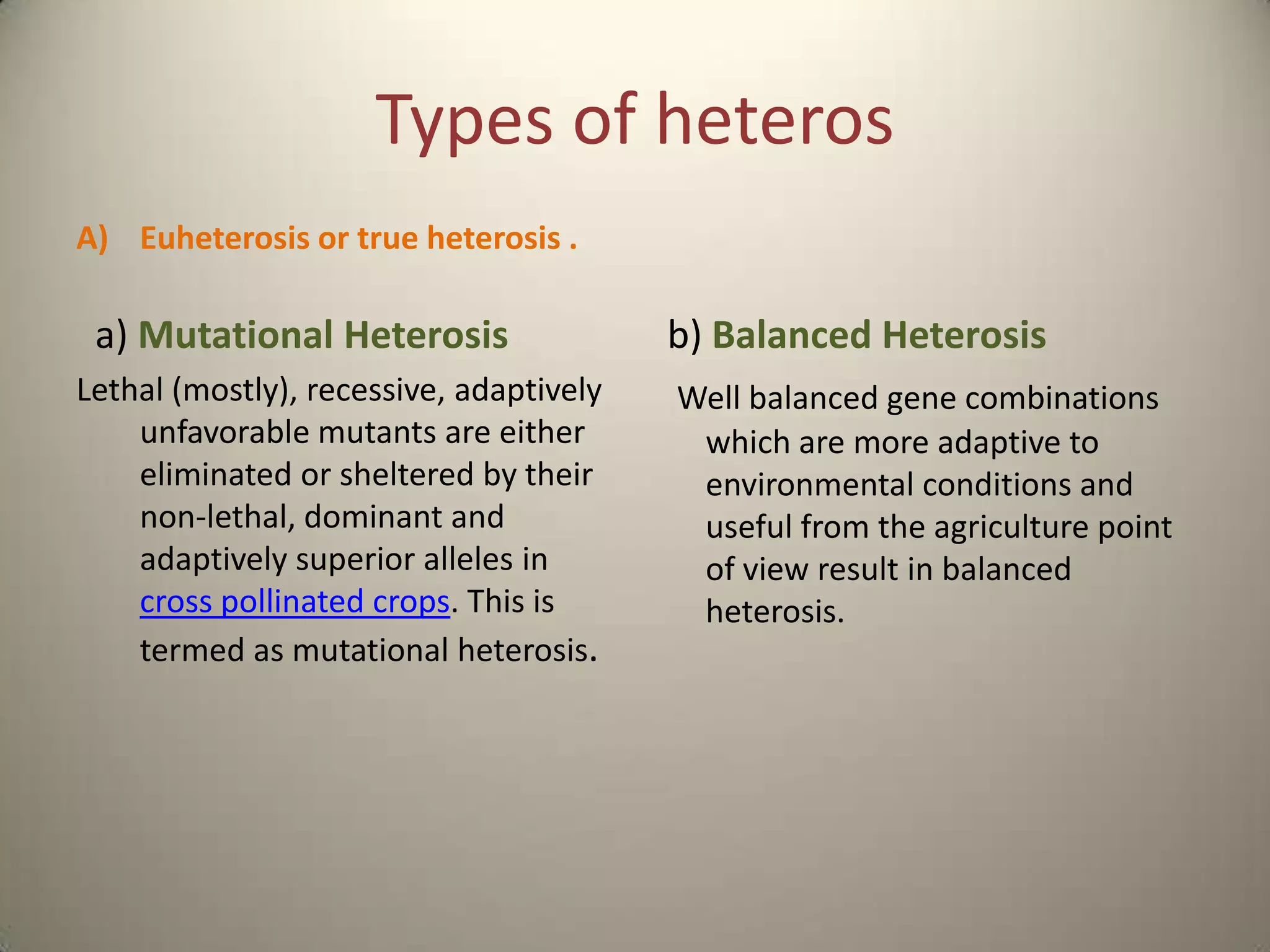 Heterosis
