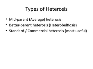 Understanding Heterosis: Genetic Principles and Applications in Plant ...