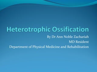By Dr Ann Noble Zachariah
MD Resident
Department of Physical Medicine and Rehabilitation
 