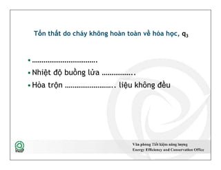 Tổn thất do cháy không hoàn toàn về hóa học, q3
•…………………………….
•Nhiệt độ buồng lửa ……………..
•Hòa trộn …………………….. liệu không đều
•…………………………….
•Nhiệt độ buồng lửa ……………..
•Hòa trộn …………………….. liệu không đều
19
 