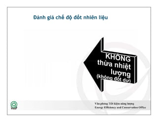 Đánh giá chế độ đốt nhiên liệu
21
 
