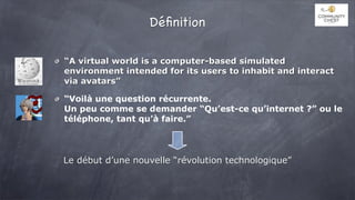 Intro Mondes Virtuels (Cours 1)