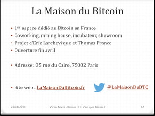 Invité
Brawker
Startup Bitcoin fondée par deux héticiens
26/03/2014 Victor Mertz - Bitcoin 101 : c'est quoi Bitcoin ? 43
 