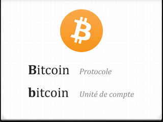 Bitcoin
26/03/2014 Victor Mertz - Bitcoin 101 : c'est quoi Bitcoin ? 7
Protocole open-source publié en 2008 : Bitcoin.pdf
...