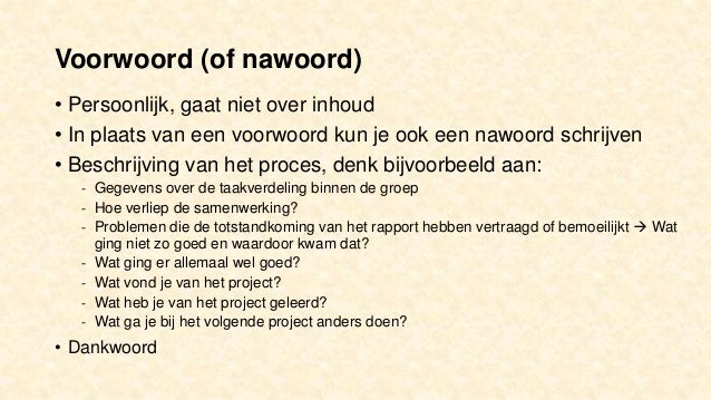 Het maken van een adviesrapport