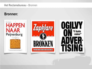 Het Reclamebureau - Bronnen


Bronnen:
 