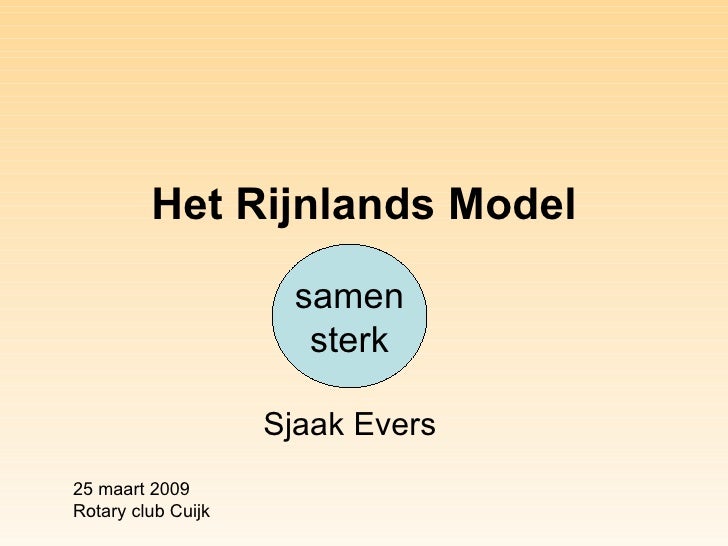 Het Rijnlands Model
