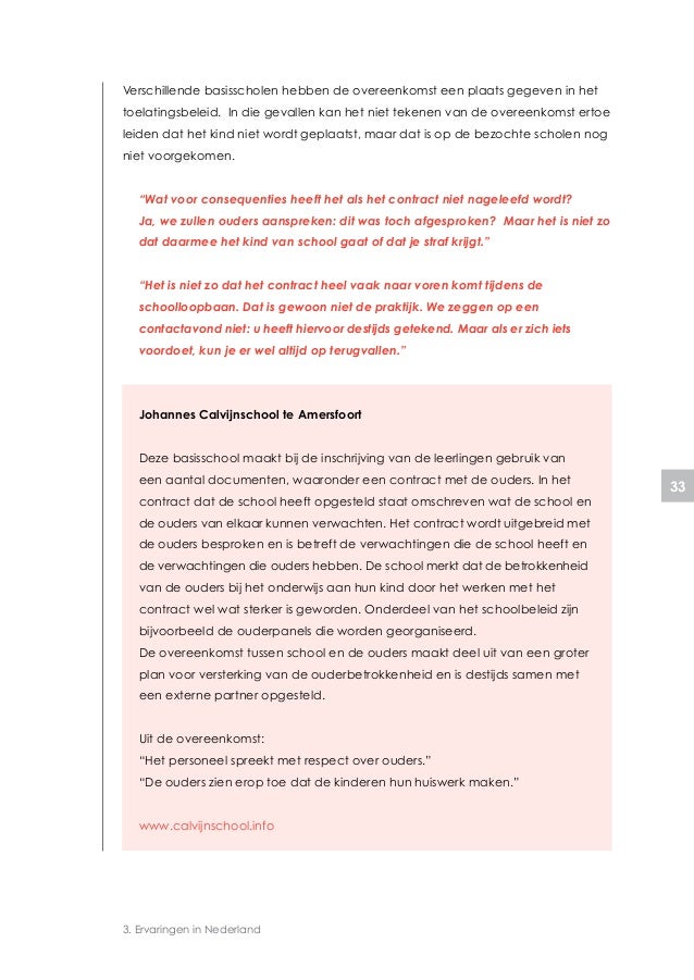 Het school ouder contract