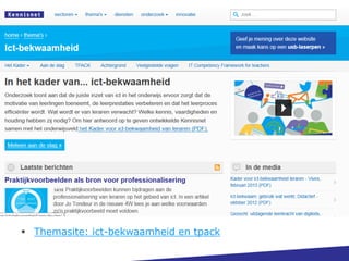  Themasite: ict-bekwaamheid en tpack
 