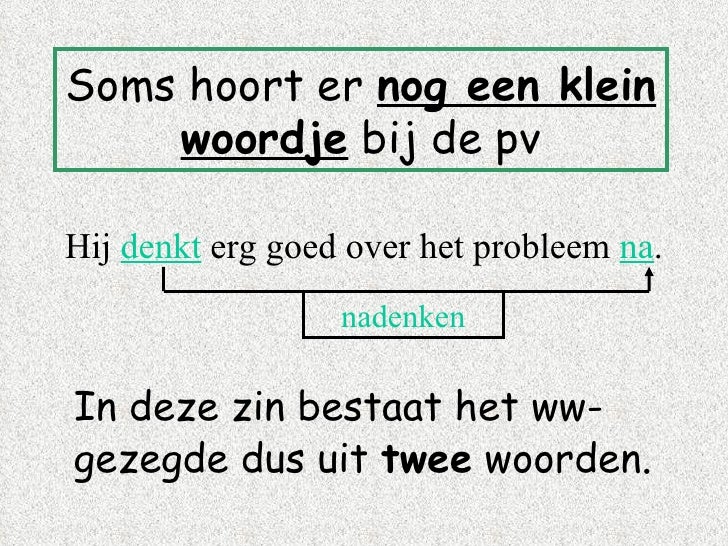 Het werkwoordelijk gezegde