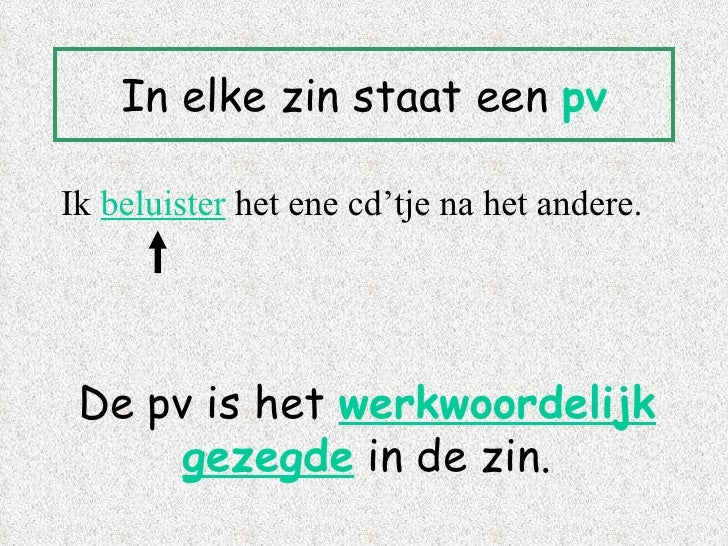 Het werkwoordelijk gezegde