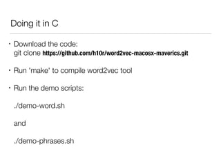 word2vec - From theory to practice | PDF