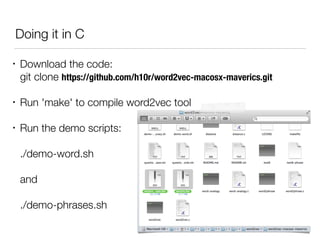 word2vec - From theory to practice | PDF