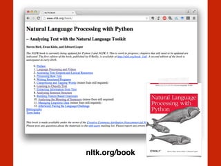 nltk.org/book
 