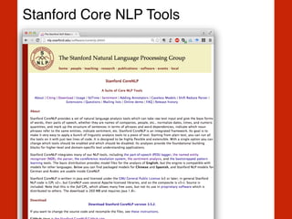 Stanford Core NLP Tools
 
