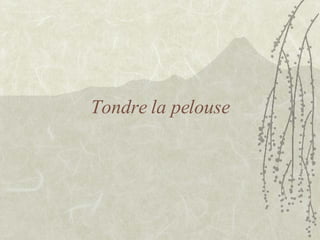 Tondre la pelouse