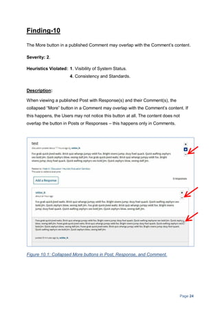 Heuristic Evaluation based on Nielsen's 10 Usability Heuristics | PDF