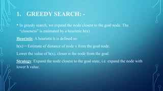 Heuristic or informed search | PPT