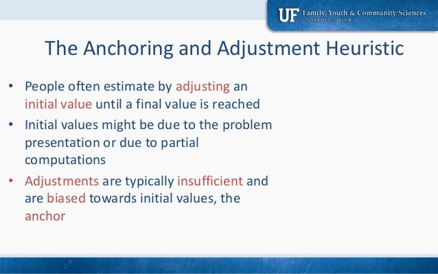 Heuristics Anchoring Narrowing Choice