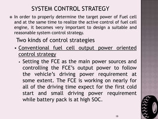 The vehicle runs on battery power like a pure electric vehicle until the batteries reach a predetermined discharged level. 