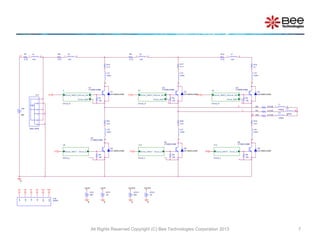 All Rights Reserved Copyright (C) Bee Technologies Corporation 2013 7
A
Driv er_H
Driv er_GHDriv er_INPUT_H
Driv er_GND
VIN
600
A1
Driv er_H
Driv er_GHDriv er_INPUT_H
Driv er_GND
R5
15k
A2
Driv er_H
Driv er_GHDriv er_INPUT_H
Driv er_GND
R7
0.15
HI
0
VCC1
-3V
L4
1nH
1 2
VCCP
0
VCC
30V
VCCN
R1
15k
U9
Driv er_L
Driv er_GDriv er_INPUT
U12
Driv er_L
Driv er_GDriv er_INPUT
WPVPUP
U13
Driv er_L
Driv er_GDriv er_INPUT
U11
225U_6PIN
1
2
3
4
5
6
R8
0.21
L5
1nH
1 2
R9
0.13
L6
1nH
1 2
R10
0.12
L7
1nH
1 2
U1
CT300DJH060
RV 2.0125
0
RW 2.0125
N
U
V
RU 2.0125
W
U10
GDRV
UD
UP
VD
VP
WD
WP
UP UD VP
UD
VD WDWP
D1
DCT300DJH060
R15
0.11
L12
10nH
1
2
0
VCC2
-2V
0
VCCPH
VCC3
30V
U2
CT300DJH060
D2
DCT300DJH060
VCCNH
U3
CT300DJH060
D3
DCT300DJH060
U4
CT300DJH060
D4
DCT300DJH060
L1
105uH
1 2
U5
CT300DJH060
D5
DCT300DJH060
R17
0.11
L14
10nH
1
2
U6
CT300DJH060
D6
DCT300DJH060
L2
105uH
1 2
L3
105uH
1 2
R18
0.1
L15
10nH
1
2
VD
R2
15k
R3
15k
R4
15k
R19
0.21
L16
10nH
1
2
R6
15k
R20
0.21
L17
10nH
1
2
R21
0.21
WD
L18
10nH
1
2
 