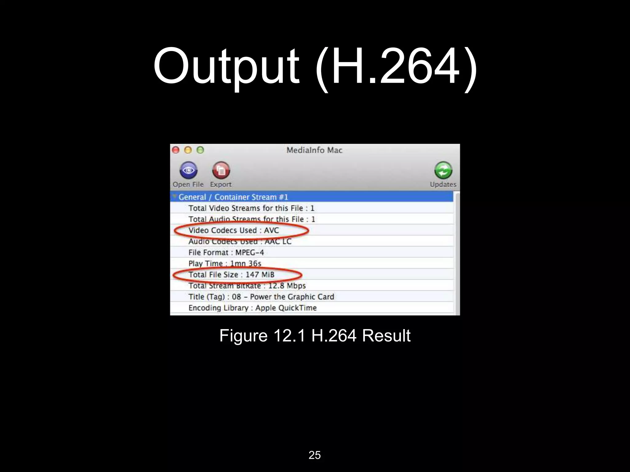 D. J. Sanghvi College of Engineering
Output (H.264)
Figure 15.1 H.264 Result
25
 