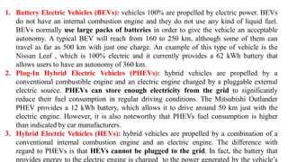 Hybrid Electric Vehicles-Introduction( Unit-1) | PDF