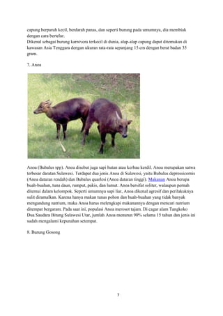 Sapi Capung Hewan dan tumbuhan langka | DOCX