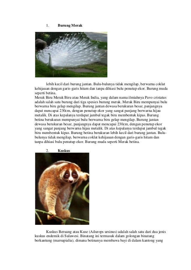 Hewan Tumbuhan Langka