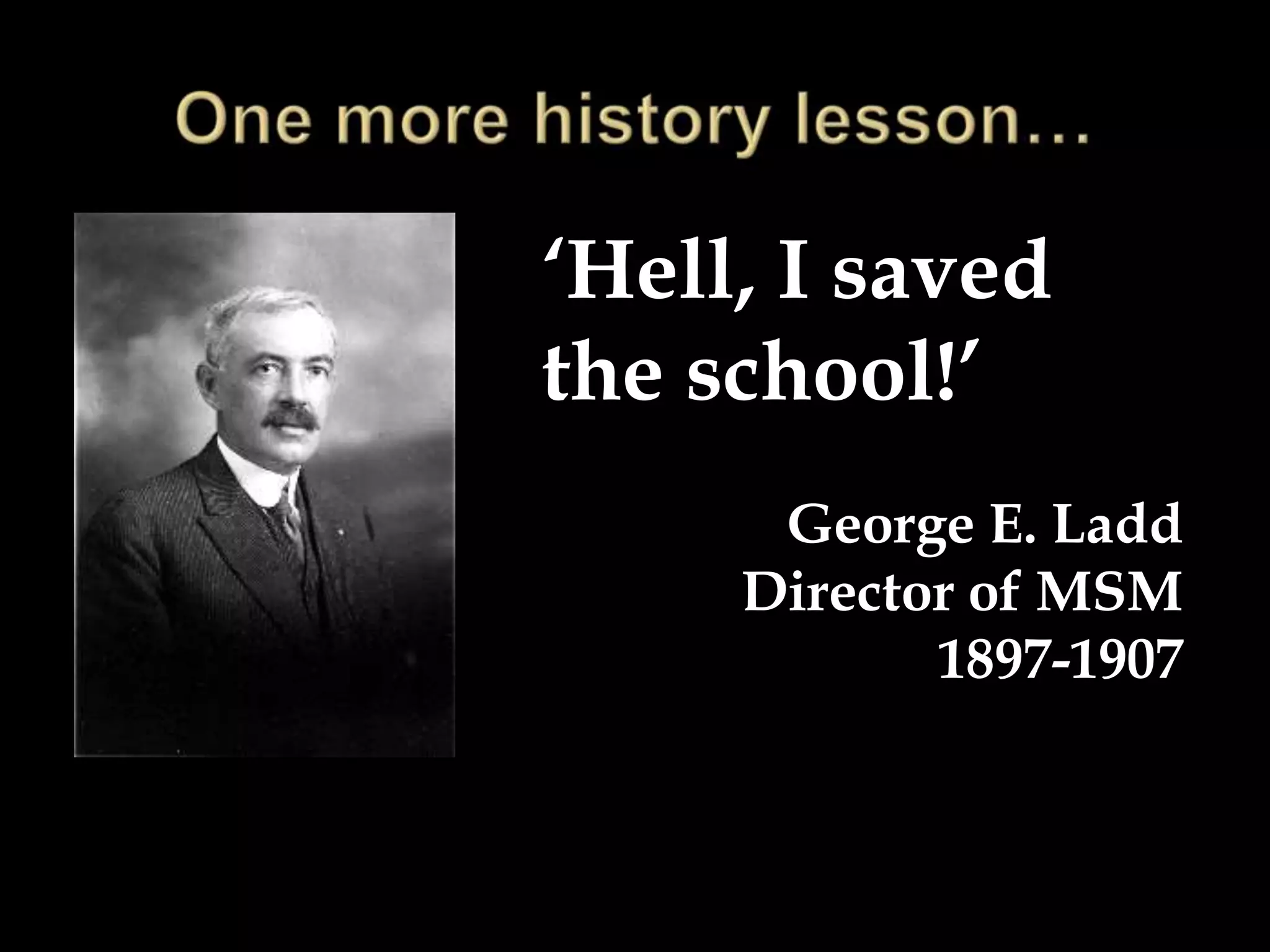 Not book-jacket blurb material“… one of the worst ideas since eliminating the schools and the deans.” – Feb. 3, 2007	“Pitiful.” – March 23, 2007	“I’m against any name change for any reason.” – March 23, 2007
