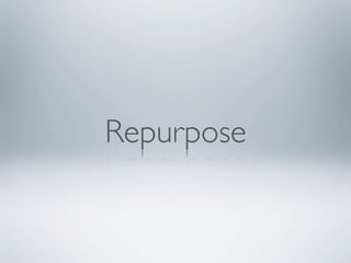 Repurpose
 