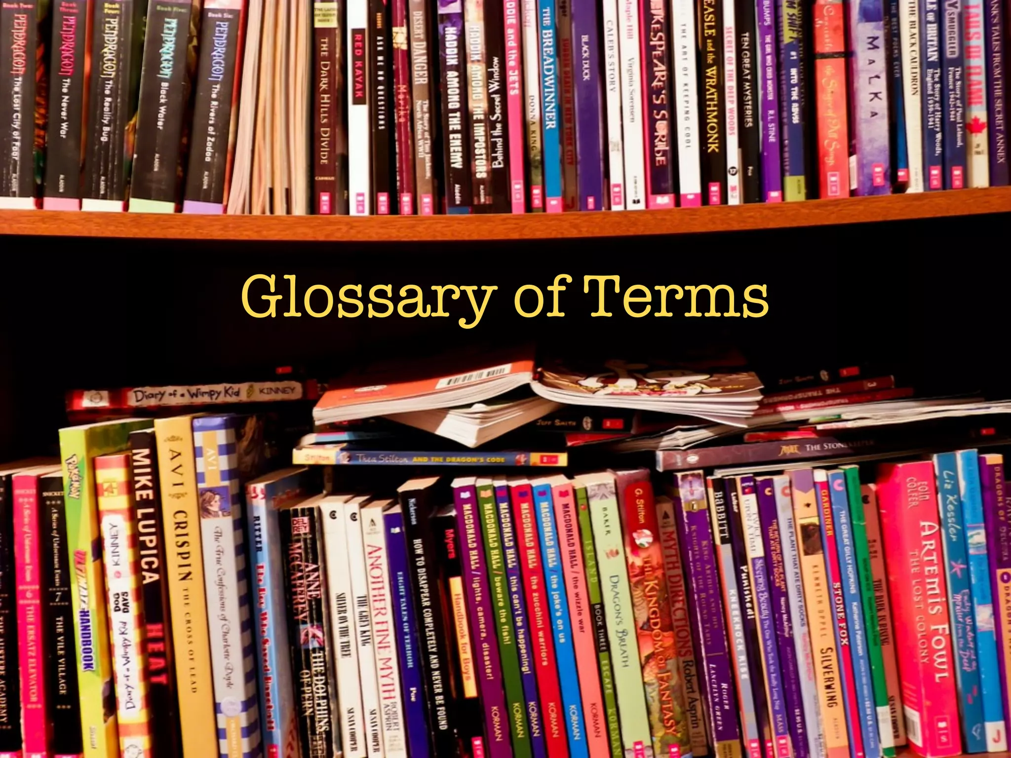 Glossary of Terms
 
