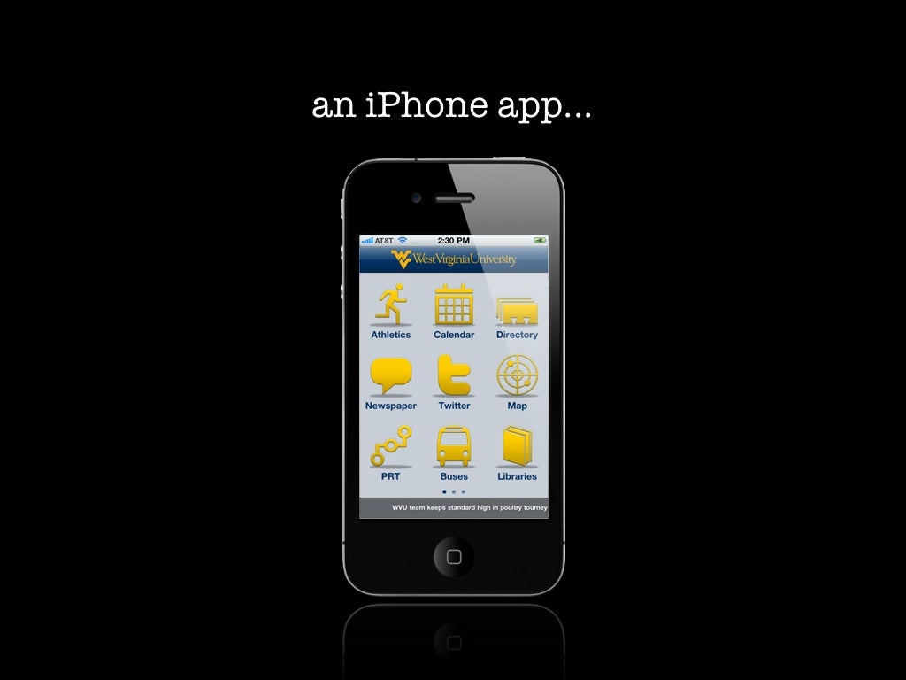 an iPhone app...
