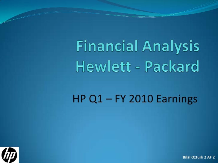 Financial Analysis HP