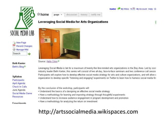 http://artssocialmedia.wikispaces.com
