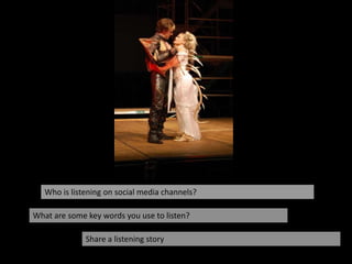 Share PairsWho is listening on social media channels? What are some key words you use to listen?Share a listening storyPhoto by Franie