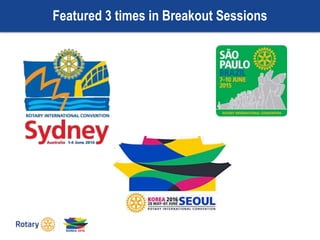 Featured 3 times in Breakout Sessions
 