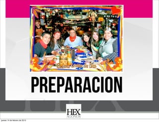 Business Model You

PREPARACION
jueves 14 de febrero de 2013

 